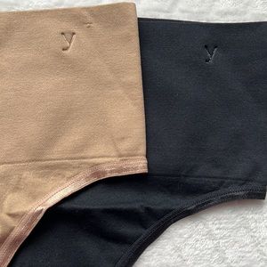 (2) Yummie Ultralight Seamless Shapewear Nylon Thong.